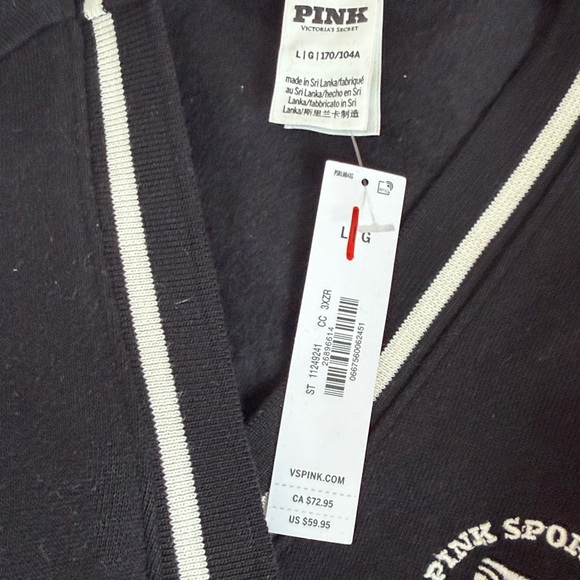 PINK by Victoria Secret 
Ivy Fleece Front-Zip Cardigan - Picture 7 of 7